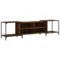 vidaXL Mueble de TV madera de ingeniería roble ahumado 203x37x50 cm vidaXL Mueble de TV madera de ingeniería roble ahumado 203x37x50 cm