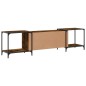vidaXL Mueble de TV madera de ingeniería roble ahumado 203x37x50 cm vidaXL Mueble de TV madera de ingeniería roble ahumado 203x37x50 cm