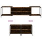 vidaXL Mueble de TV madera de ingeniería roble ahumado 203x37x50 cm vidaXL Mueble de TV madera de ingeniería roble ahumado 203x37x50 cm