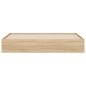 vidaXL Cama con cajones madera ingeniería roble Sonoma 180x200 cm