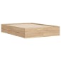vidaXL Cama con cajones madera ingeniería roble Sonoma 120x200 cm vidaXL Cama con cajones madera ingeniería roble Sonoma 120x200 cm