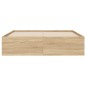 vidaXL Cama con cajones madera ingeniería roble Sonoma 120x200 cm vidaXL Cama con cajones madera ingeniería roble Sonoma 120x200 cm