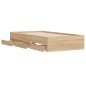 vidaXL Cama con cajones madera ingeniería roble Sonoma 100x200 cm vidaXL Cama con cajones madera ingeniería roble Sonoma 100x200 cm