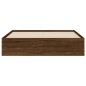 vidaXL Cama con cajones madera de ingeniería marrón roble 140x190 cm vidaXL Cama con cajones madera de ingeniería marrón roble 140x190 cm