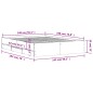 vidaXL Cama con cajones madera de ingeniería marrón roble 140x190 cm vidaXL Cama con cajones madera de ingeniería marrón roble 140x190 cm