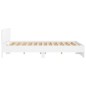 vidaXL Estructura de cama con cabecero blanca 200x200 cm vidaXL Estructura de cama con cabecero blanca 200x200 cm