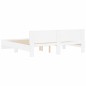 vidaXL Estructura de cama con cabecero blanca 160x200 cm