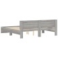 vidaXL Estructura de cama con cabecero gris Sonoma 160x200 cm vidaXL Estructura de cama con cabecero gris Sonoma 160x200 cm