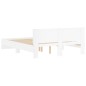 vidaXL Estructura de cama con cabecero blanca 150x200 cm vidaXL Estructura de cama con cabecero blanca 150x200 cm