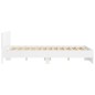 vidaXL Estructura de cama con cabecero blanca 140x200 cm vidaXL Estructura de cama con cabecero blanca 140x200 cm