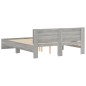 vidaXL Estructura de cama con cabecero gris Sonoma 150x200 cm vidaXL Estructura de cama con cabecero gris Sonoma 150x200 cm