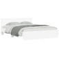 vidaXL Estructura de cama con cabecero blanca 140x190 cm vidaXL Estructura de cama con cabecero blanca 140x190 cm