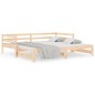 vidaXL Sofá cama nido madera maciza de pino 90x190 cm vidaXL Sofá cama nido madera maciza de pino 90x190 cm