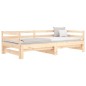 vidaXL Sofá cama nido madera maciza de pino 90x190 cm vidaXL Sofá cama nido madera maciza de pino 90x190 cm