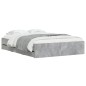 vidaXL Cama con cajones madera de ingeniería gris hormigón 120x190 cm vidaXL Cama con cajones madera de ingeniería gris hormigón 120x190 cm