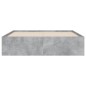 vidaXL Cama con cajones madera de ingeniería gris hormigón 120x190 cm vidaXL Cama con cajones madera de ingeniería gris hormigón 120x190 cm