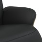 vidaXL Sillón reclinable con reposapiés cuero sintético negro vidaXL Sillón reclinable con reposapiés cuero sintético negro
