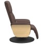 vidaXL Sillón reclinable masaje con reposapiés cuero sintético marrón vidaXL Sillón reclinable masaje con reposapiés cuero sintético marrón