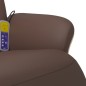 vidaXL Sillón reclinable masaje con reposapiés cuero sintético marrón vidaXL Sillón reclinable masaje con reposapiés cuero sintético marrón