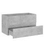 vidaXL Mueble con lavabo madera de ingeniería gris hormigón vidaXL Mueble con lavabo madera de ingeniería gris hormigón