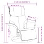 vidaXL Sillón reclinable masaje reposapiés cuero sintético capuchino vidaXL Sillón reclinable masaje reposapiés cuero sintético capuchino