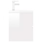 vidaXL Mueble con lavabo madera de ingeniería blanco brillo vidaXL Mueble con lavabo madera de ingeniería blanco brillo