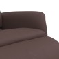 vidaXL Sillón reclinable con reposapiés cuero sintético marrón vidaXL Sillón reclinable con reposapiés cuero sintético marrón