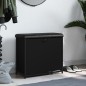 vidaXL Banco zapatero con cajón abatible negro 62x32x56 cm vidaXL Banco zapatero con cajón abatible negro 62x32x56 cm