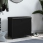 vidaXL Banco zapatero con cajón abatible negro 62x32x56 cm vidaXL Banco zapatero con cajón abatible negro 62x32x56 cm