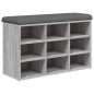 vidaXL Banco zapatero madera de ingeniería gris Sonoma 82x32x50 cm vidaXL Banco zapatero madera de ingeniería gris Sonoma 82x32x50 cm