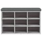 vidaXL Banco zapatero madera de ingeniería gris Sonoma 82x32x50 cm vidaXL Banco zapatero madera de ingeniería gris Sonoma 82x32x50 cm