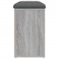 vidaXL Banco zapatero madera de ingeniería gris Sonoma 82x32x50 cm vidaXL Banco zapatero madera de ingeniería gris Sonoma 82x32x50 cm