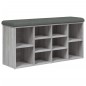 vidaXL Banco zapatero madera de ingeniería gris Sonoma 102x32x50 cm vidaXL Banco zapatero madera de ingeniería gris Sonoma 102x32x50 cm