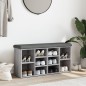 vidaXL Banco zapatero madera de ingeniería gris Sonoma 102x32x50 cm vidaXL Banco zapatero madera de ingeniería gris Sonoma 102x32x50 cm