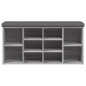 vidaXL Banco zapatero madera de ingeniería gris Sonoma 102x32x50 cm vidaXL Banco zapatero madera de ingeniería gris Sonoma 102x32x50 cm