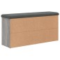 vidaXL Banco zapatero madera de ingeniería gris Sonoma 102x32x50 cm vidaXL Banco zapatero madera de ingeniería gris Sonoma 102x32x50 cm