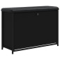vidaXL Banco zapatero con cajón abatible negro 82x32x56 cm vidaXL Banco zapatero con cajón abatible negro 82x32x56 cm