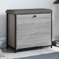 vidaXL Banco zapatero con cajón abatible gris Sonoma 62x32x56 cm vidaXL Banco zapatero con cajón abatible gris Sonoma 62x32x56 cm