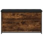 vidaXL Banco zapatero con cajón abatible roble ahumado 102x32x56 cm vidaXL Banco zapatero con cajón abatible roble ahumado 102x32x56 cm