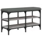 vidaXL Banco zapatero madera de ingeniería gris Sonoma 82x32x47 cm vidaXL Banco zapatero madera de ingeniería gris Sonoma 82x32x47 cm