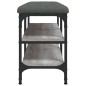 vidaXL Banco zapatero madera de ingeniería gris Sonoma 82x32x47 cm vidaXL Banco zapatero madera de ingeniería gris Sonoma 82x32x47 cm