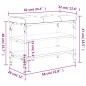 vidaXL Banco zapatero madera de ingeniería gris Sonoma 62x32x47 cm vidaXL Banco zapatero madera de ingeniería gris Sonoma 62x32x47 cm