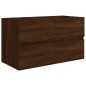 vidaXL Set de muebles baño 2 pzas madera contrachapada marrón roble vidaXL Set de muebles baño 2 pzas madera contrachapada marrón roble