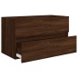vidaXL Set de muebles baño 2 pzas madera contrachapada marrón roble vidaXL Set de muebles baño 2 pzas madera contrachapada marrón roble