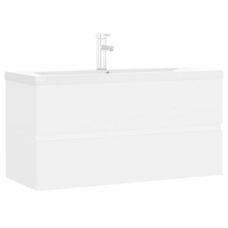 vidaXL Mueble con lavabo madera de ingeniería blanco