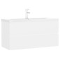 vidaXL Mueble con lavabo madera de ingeniería blanco vidaXL Mueble con lavabo madera de ingeniería blanco