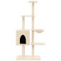 vidaXL Rascador para gatos con postes de sisal color crema 145 cm vidaXL Rascador para gatos con postes de sisal color crema 145 cm