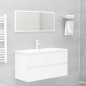 vidaXL Mueble con lavabo madera de ingeniería blanco vidaXL Mueble con lavabo madera de ingeniería blanco