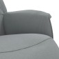 vidaXL Sillón reclinable con reposapiés tela gris claro