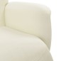 vidaXL Sillón reclinable con reposapiés terciopelo color crema vidaXL Sillón reclinable con reposapiés terciopelo color crema